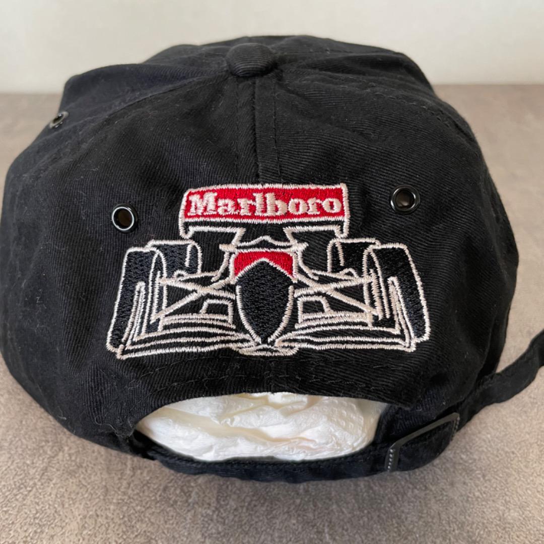 Marlboro マルボロ 帽子 キャップ ロゴ 刺繍 90s 黒 15313