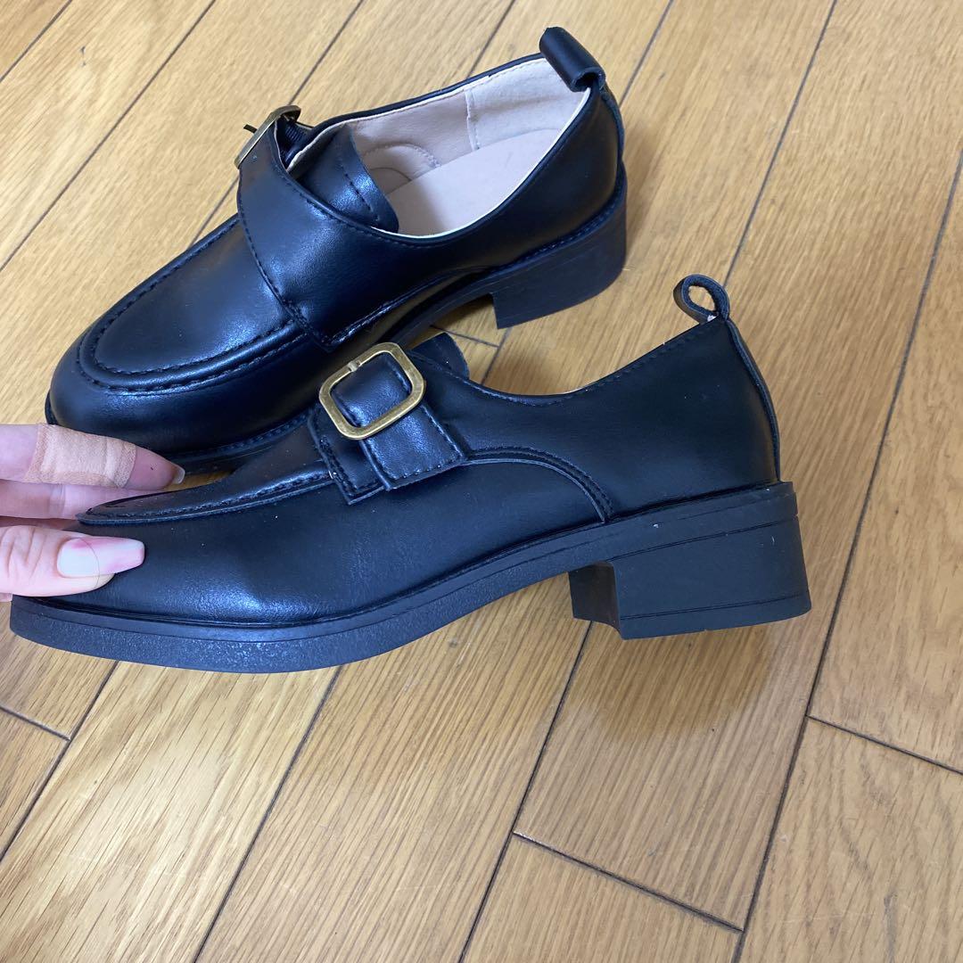 【値下げ】miumiu チャンキーバックルローファー セール】ミュウミュウ☆バックル付 ローファー☆5D609D 3AQP