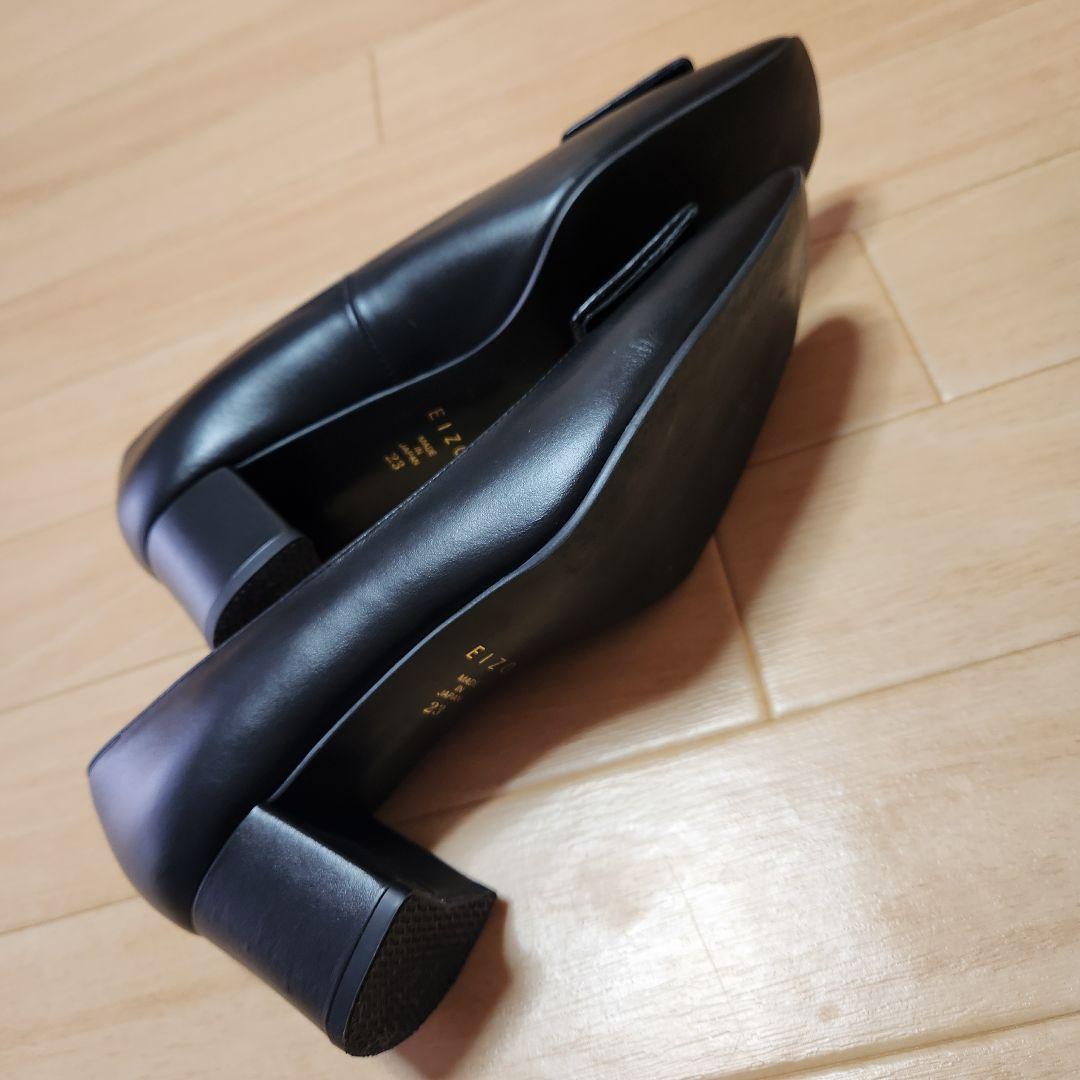 【極美品】EIZO エイゾー ブラック レザー パンプス
