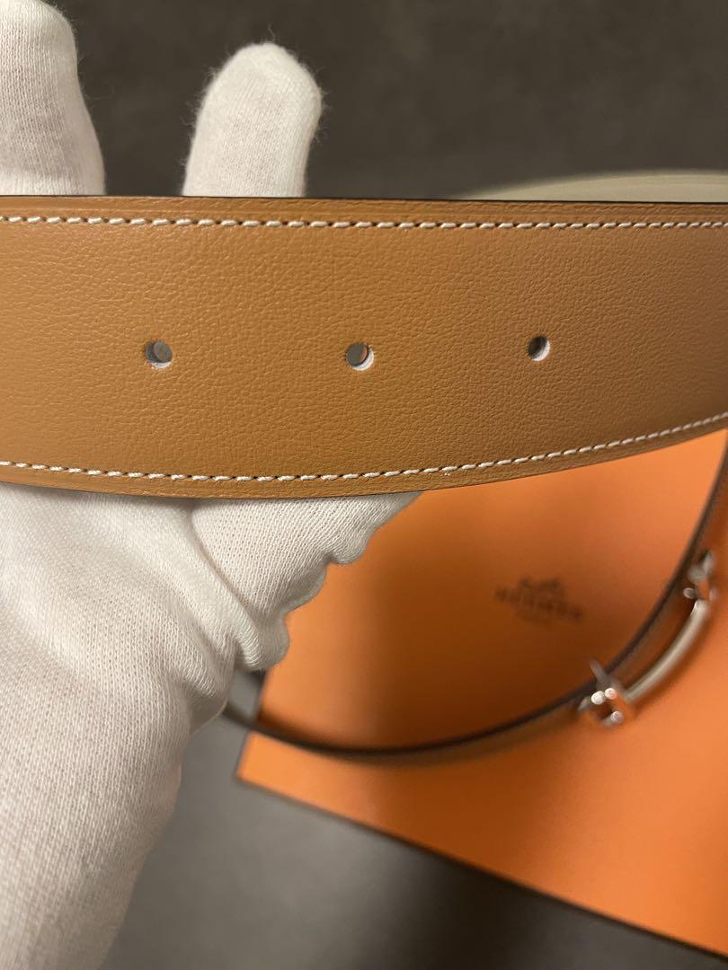 HERMES エルメス ロワイヤル　レザー ベルト リバーシブル　90 メンズ