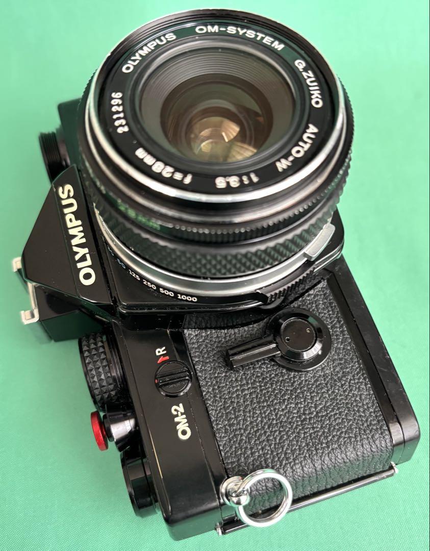 ★ OLYMPUS OM-2 BLACK + ★ 広角レンズ 28mm