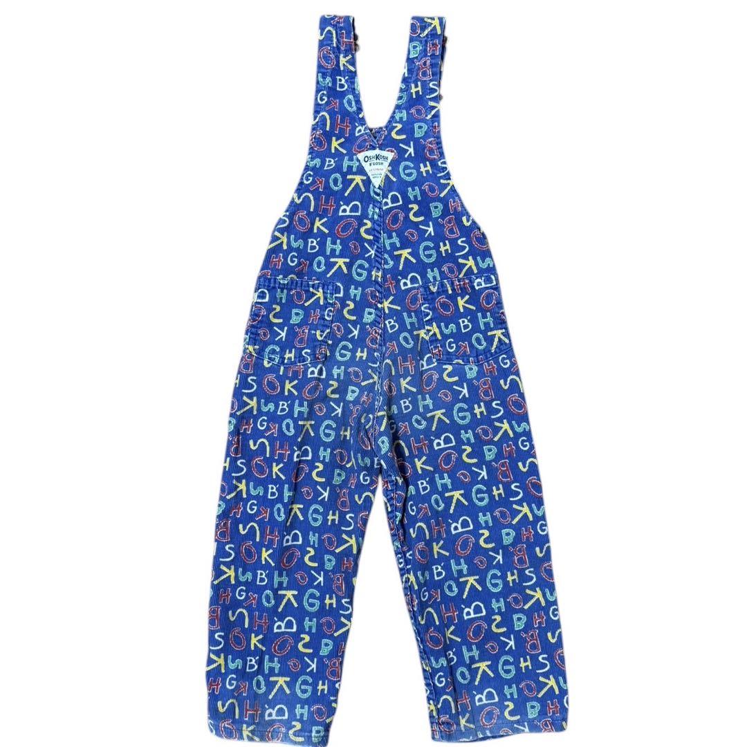 kids OSHKOSH 60s後期〜70s初期 英字柄　オーバーオール