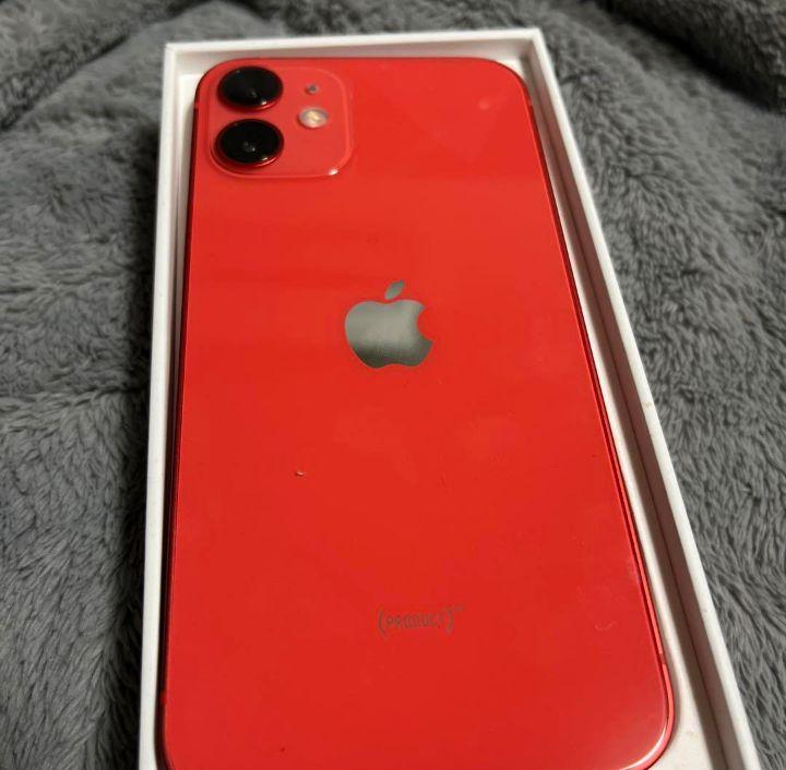 【未使用品】iPhone12mini (PRODUCT(RED)) BT100%