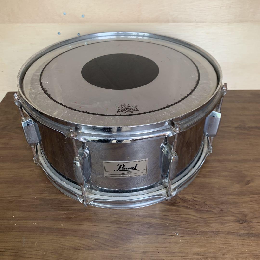 Pearl スネア Steel Shell 14インチ サビあり