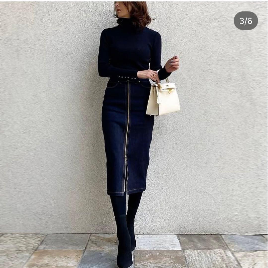 【新品】LUGER by akko3839　デニムジップタイトスカート