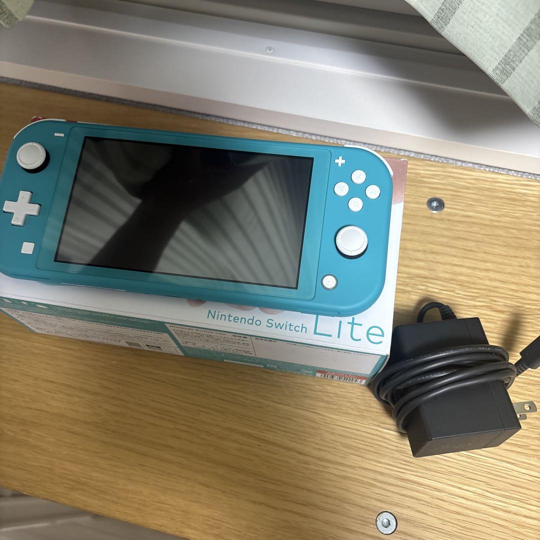 Nintendo Switch Lite ターコイズ 本体 充電器付き - メルカリ