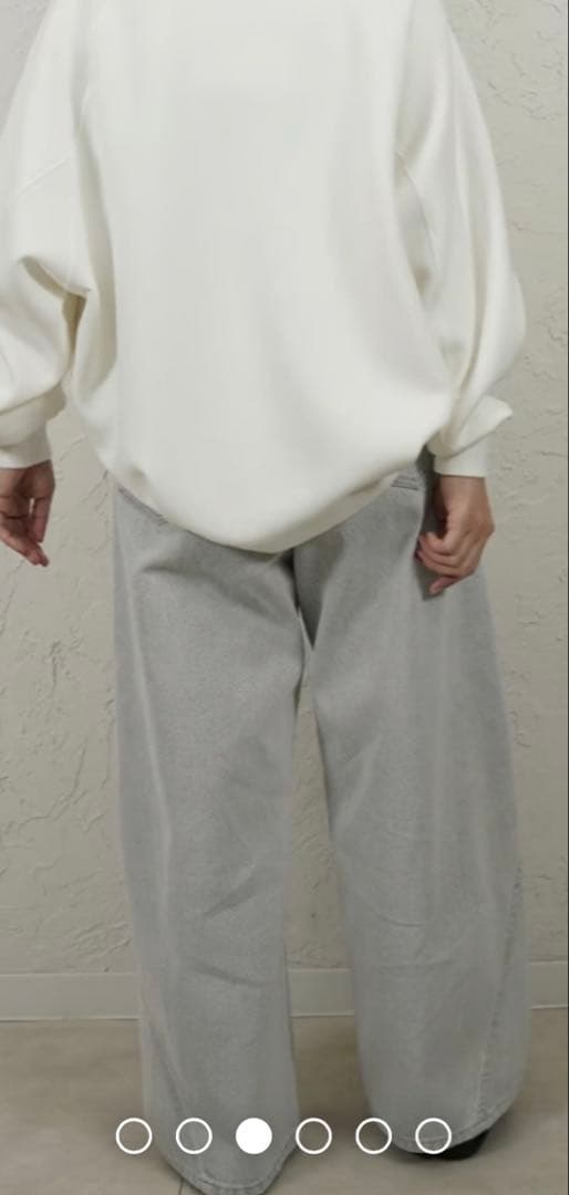 1点❗️パシオーネpassione サイドタックデニムパンツ別注サイズ（低身長用）