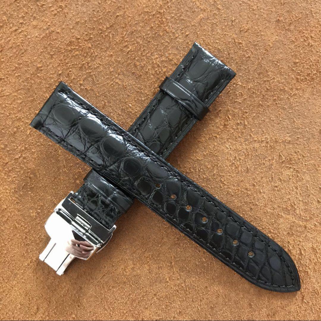 18 19 20 mm本革クロコダイル   腕時計ベルト ワニ革