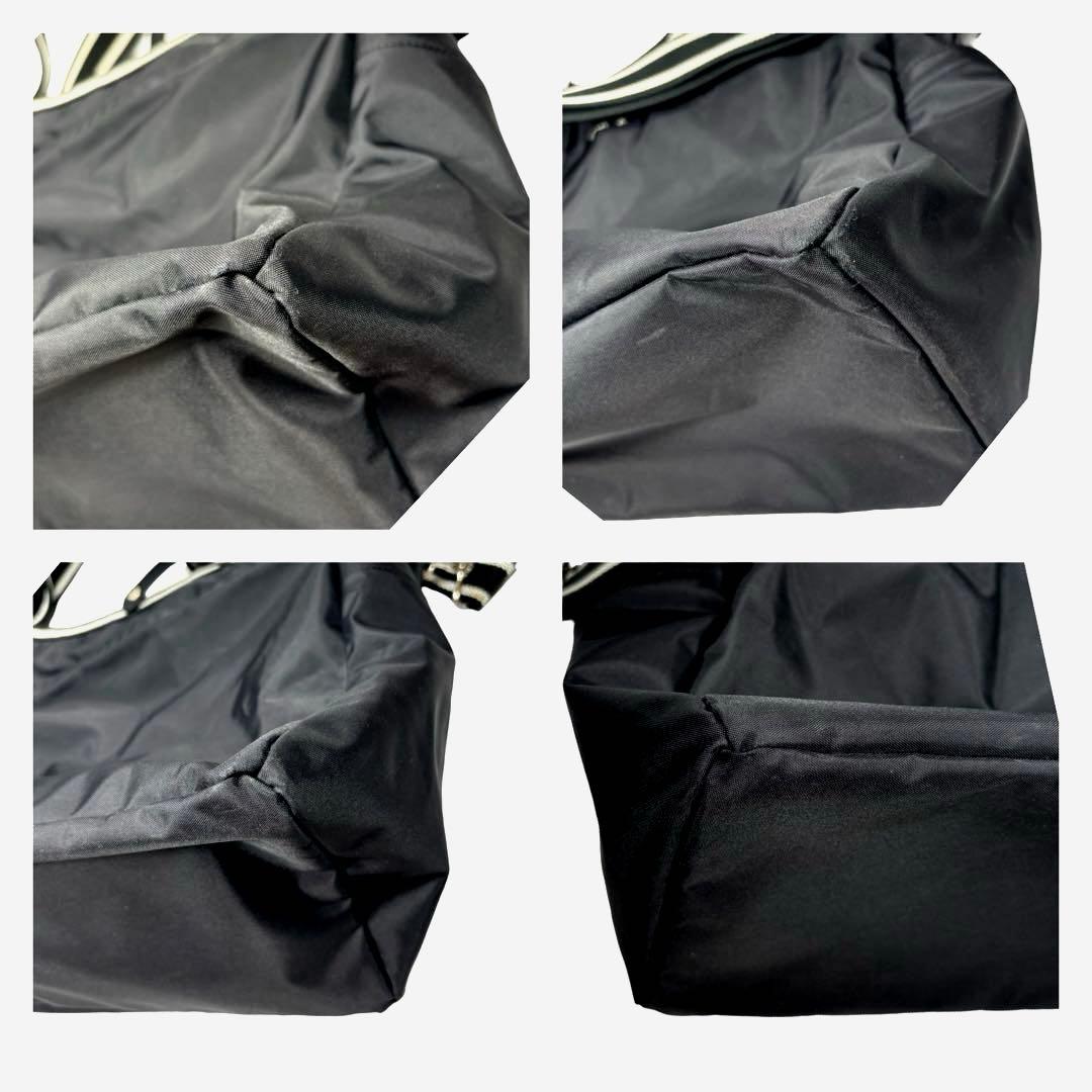 アニエスベー ボストンバッグ ナイロン 2WAY ブラック