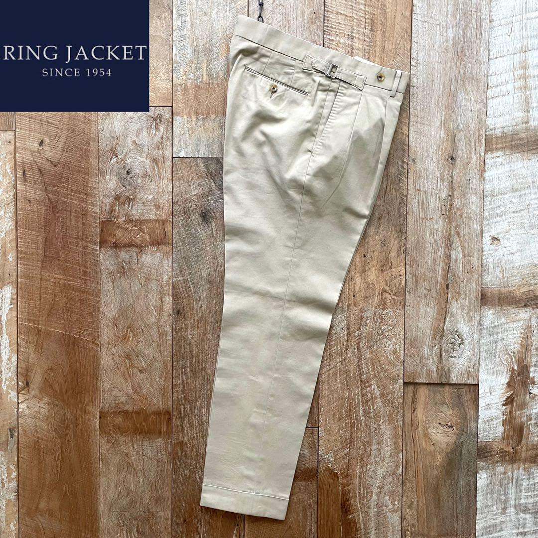 極美品RING JACKETリング ヂャケット グルカパンツ コットンスラックス 極美品】RING JACKET コットン グルカ スラックス パンツ 46