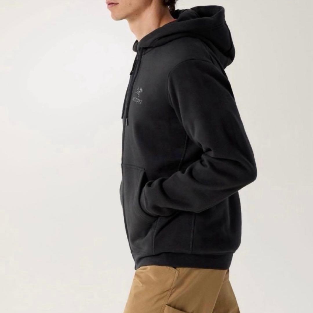 ARC'TERYX アークテリクス エンブレム フリース フルジップ フーディ黒 ARC'TERYX アークテリクス エンブレム フリース フルジップ フーディ黒
