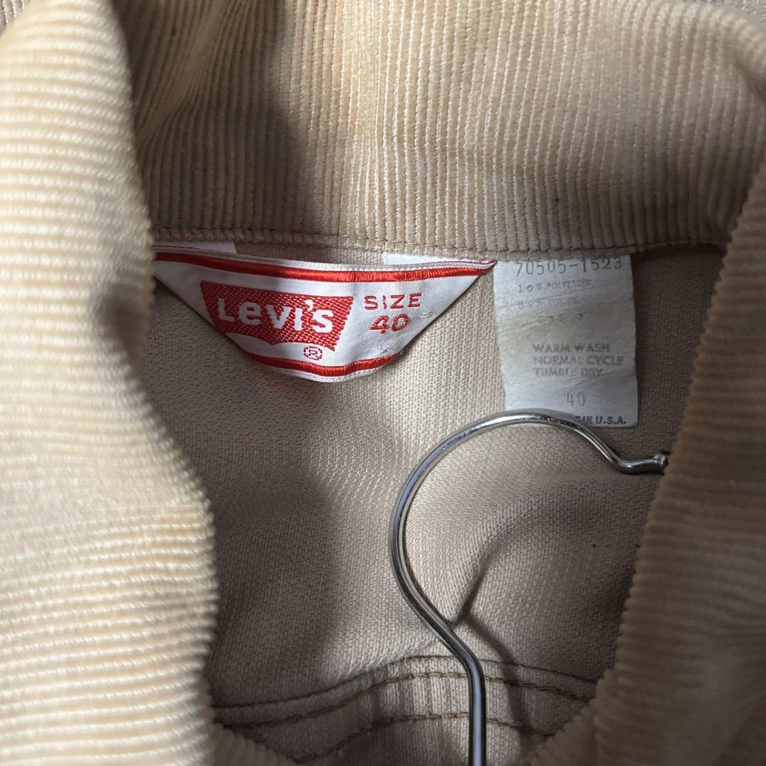 70s Levis 白タブ USA製 vintage コーデュロイジャケット