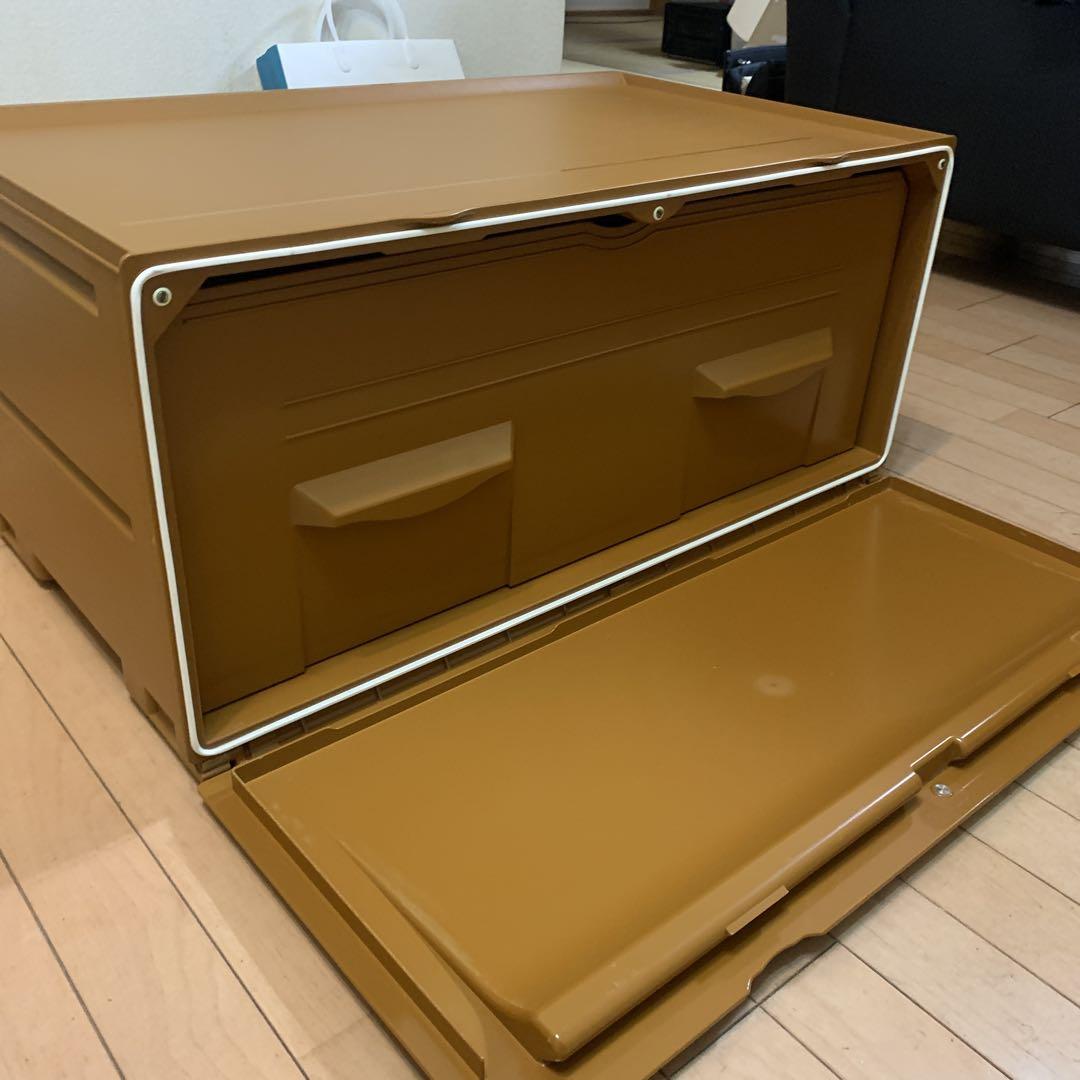 Tupperware ブラウン 衣装ケース 収納ケース W750 パッキン付き