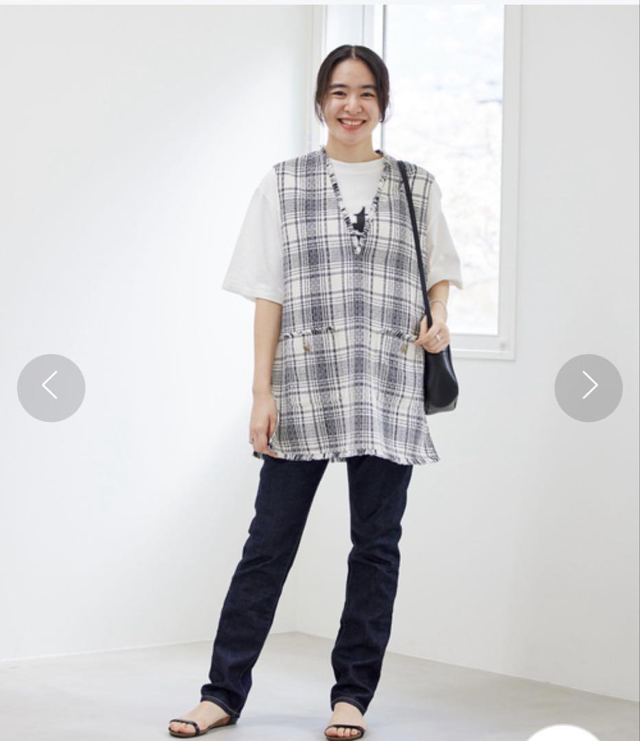 ジャーナルスタンダード　　ツイードジレ ジャーナルスタンダード レサージュ JOURNAL STANDARD L'ESSAGE