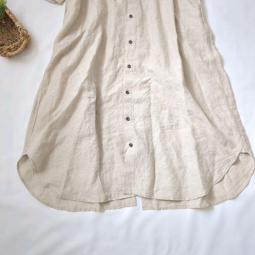 nestRobe│リネンロングワンピース メディカルガウンドレス スリット nestRobe│リネンロングワンピース メディカルガウンドレス スリット