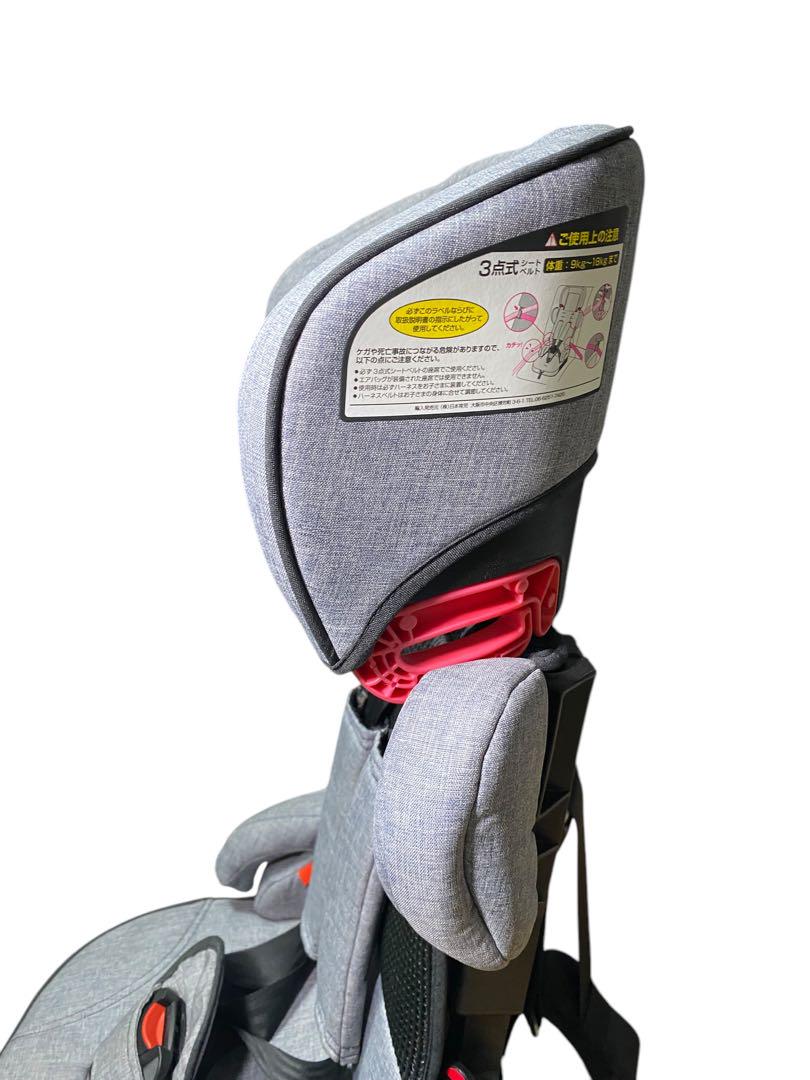 日本育児 トラベルベスト ECFIX ISOFIX グレーデニム ジュニアシート