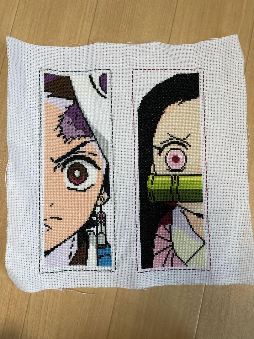 鬼滅の刃 クロスステッチ刺繍