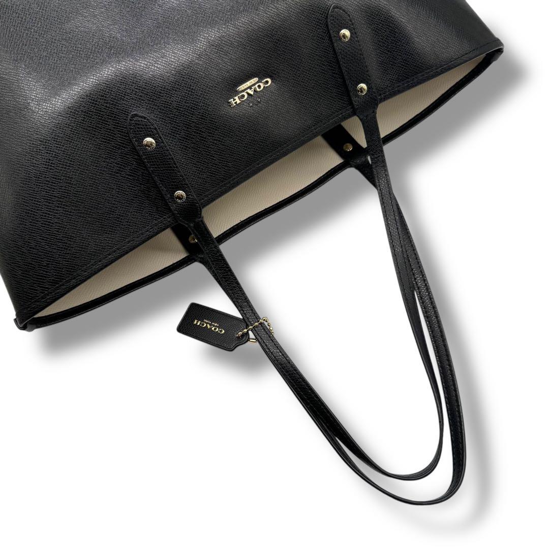 良品】COACH コーチ トートバッグ レザー リバーシブル 肩掛け