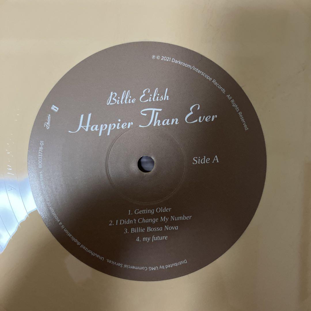 Billy Eilish Happier Than Ever レコード 限定盤