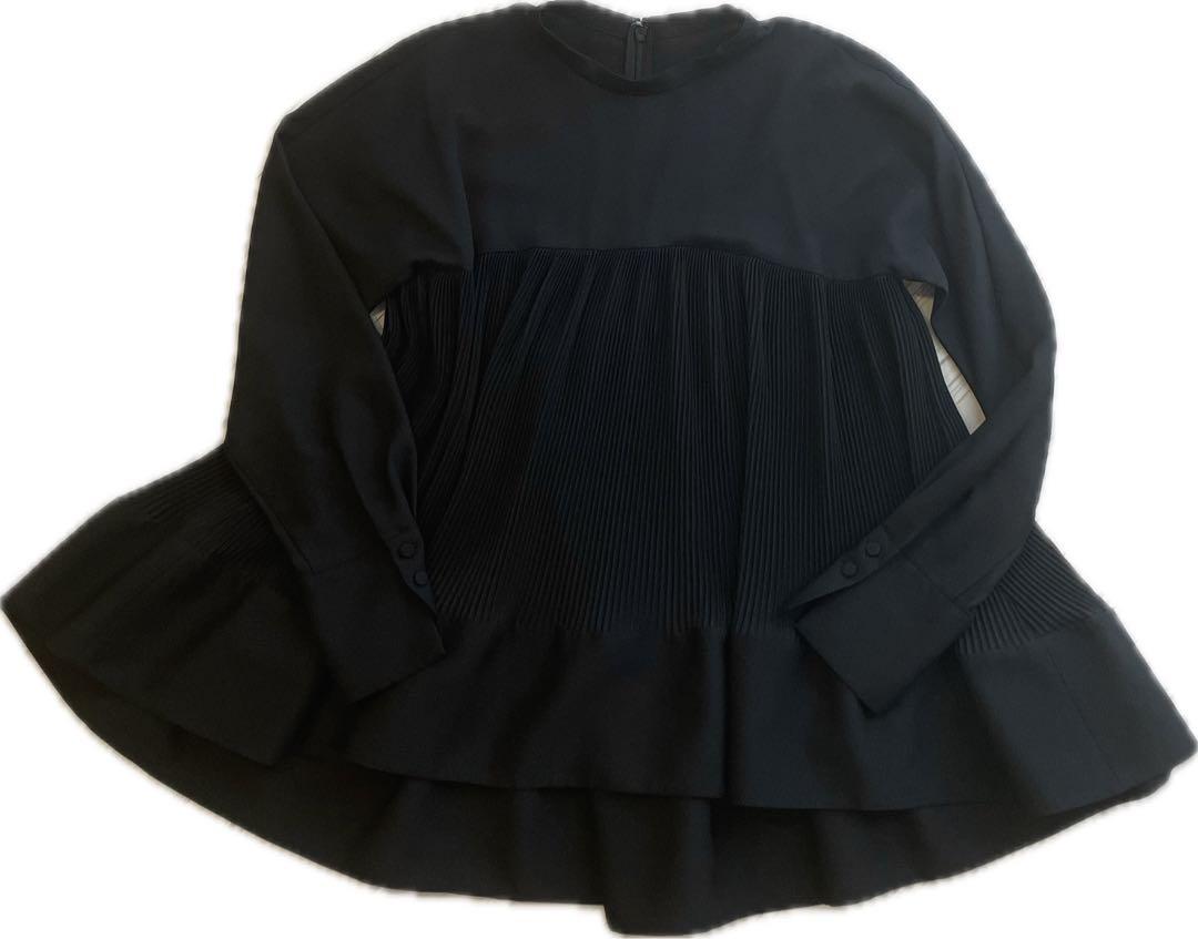 美品 CELFORD プリーツチュニックブラウス 36 BLACK - メルカリ