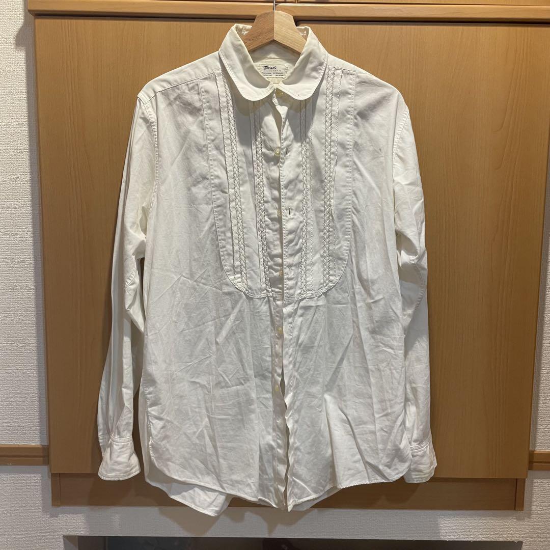 1920年代ヴィンテージ　コットンドレスシャツ　Lサイズ