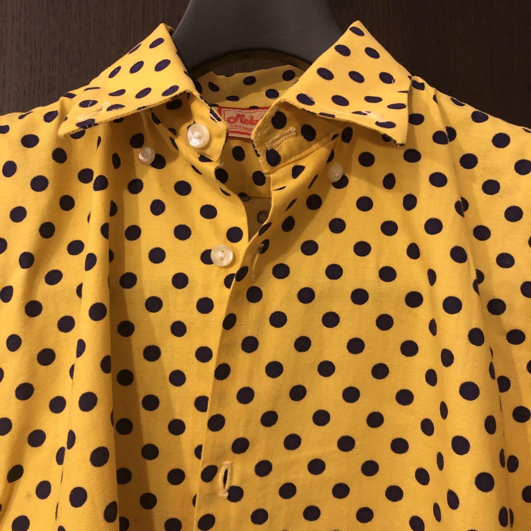 超貴重 70’s 80’s Melanddi Carnaby St ドットシャツ