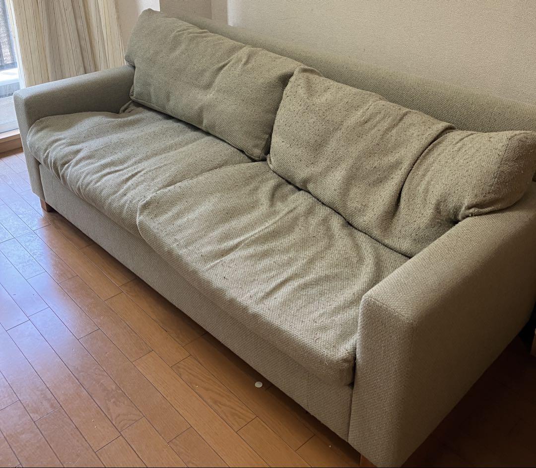 idee 布製 羽毛ソファ
