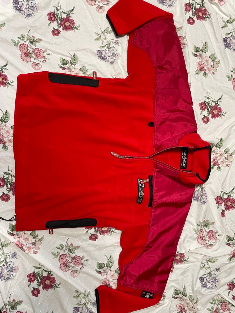 PELLE PELLE 赤 フリース ジャケットＬ　（日本サイズLL以上）美品