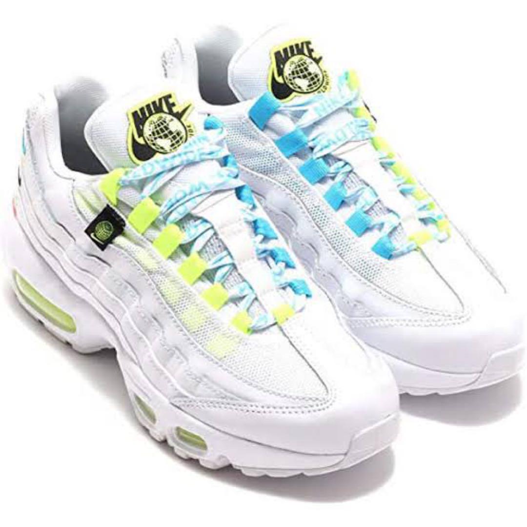 Nike Air Max 95 ホワイト/イエロー/ブルー ワールドワイド