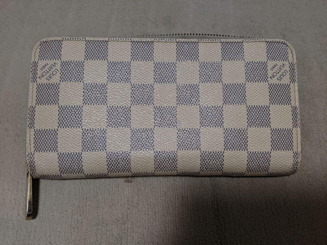 Louis Vuitton ダミエ柄 ラウンドファスナー長財布