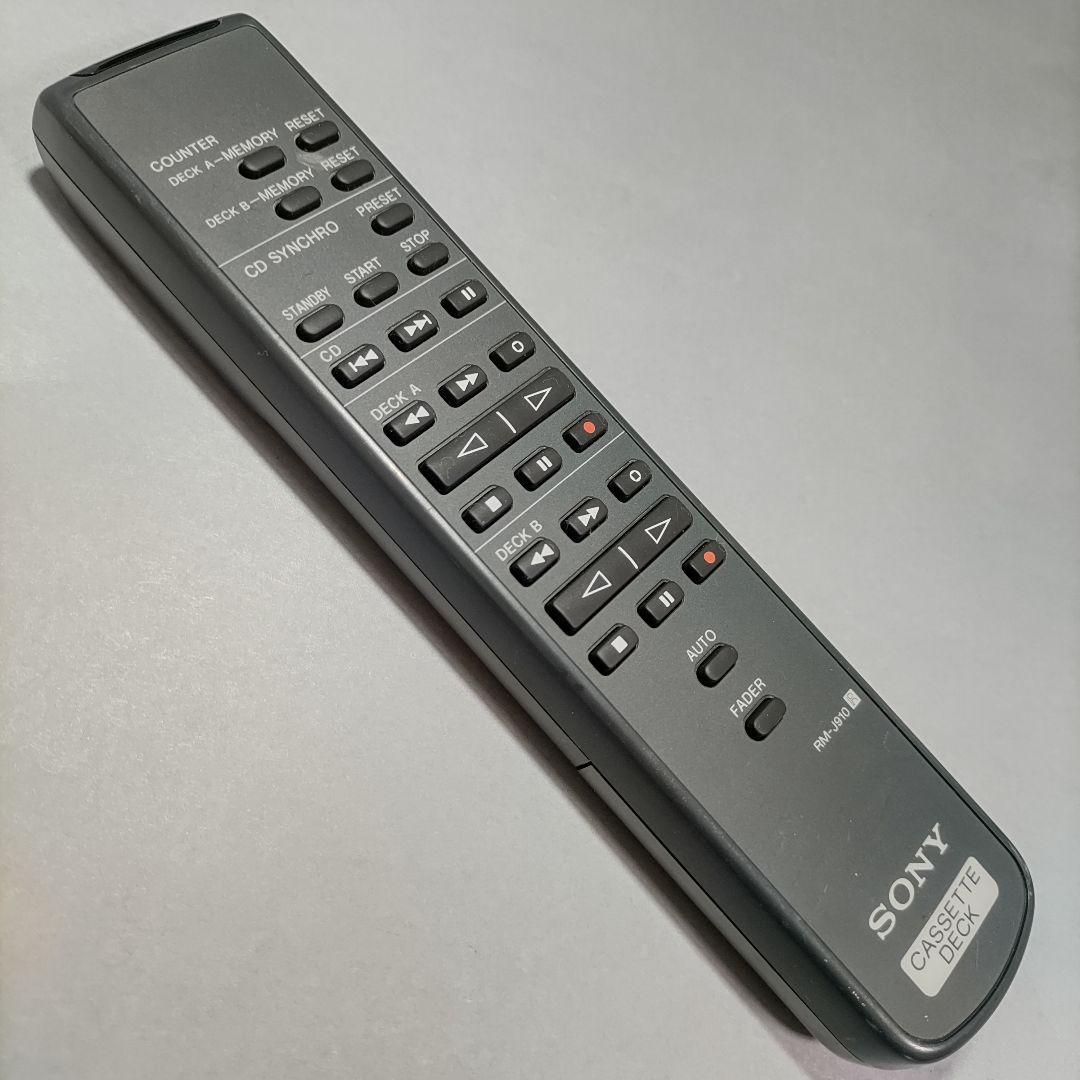 SONY TC-WE475 用 リモコン RM-J910 - メルカリ