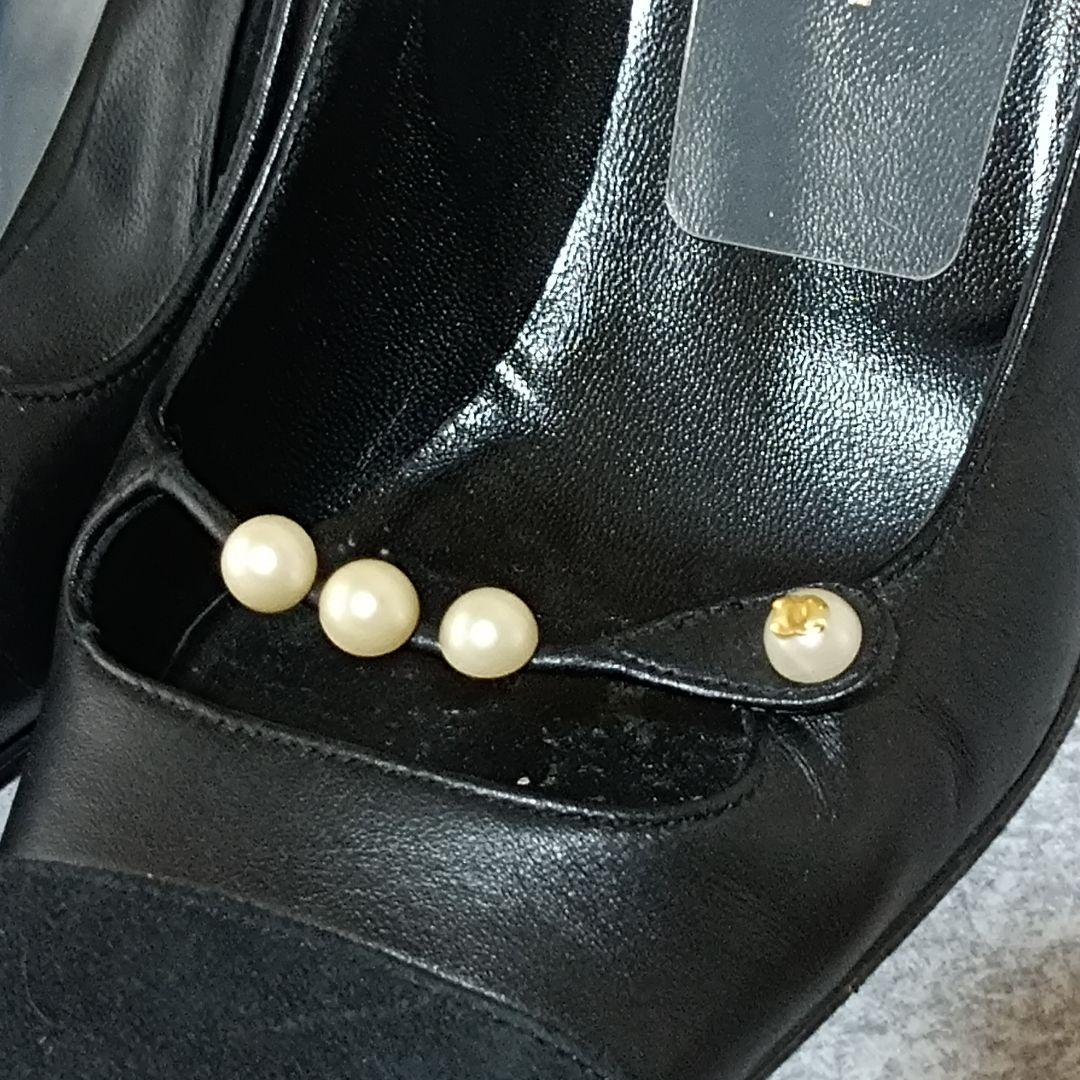定価約20万【CHANEL シャネル】☘ココパール☘ パンプス 黒のバイカラー 定価約20万【CHANEL シャネル】☘ココパール☘ パンプス 黒のバイカラー