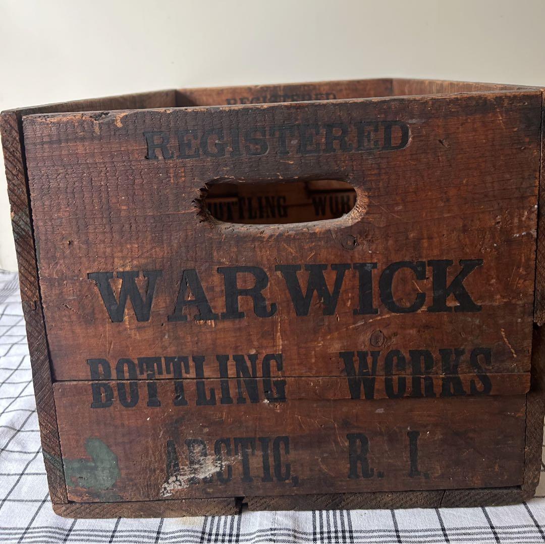 ジンジャーエール木箱 WARWICK BOTTLING WORKS
