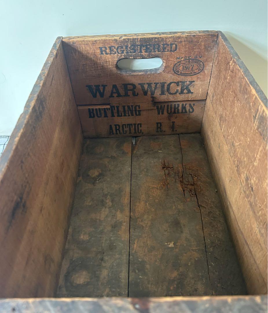 ジンジャーエール木箱 WARWICK BOTTLING WORKS