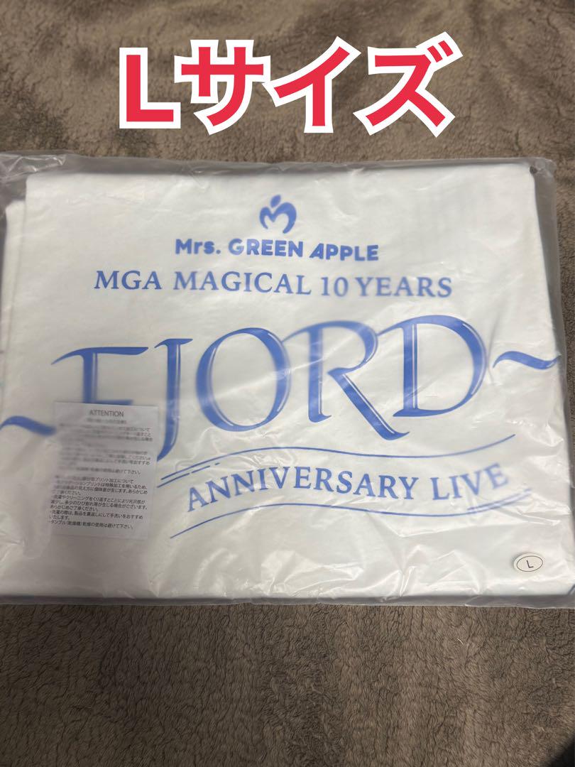 Mrs. GREEN APPLE ロゴTシャツ FJORD Lサイズ　ホワイト