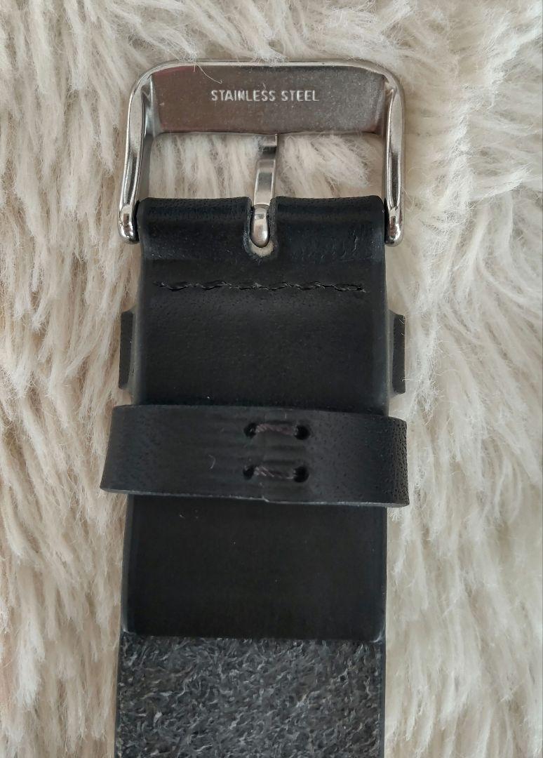 美品 TID WATCHES ブラックラバーベルト時計 シンプルデザイン