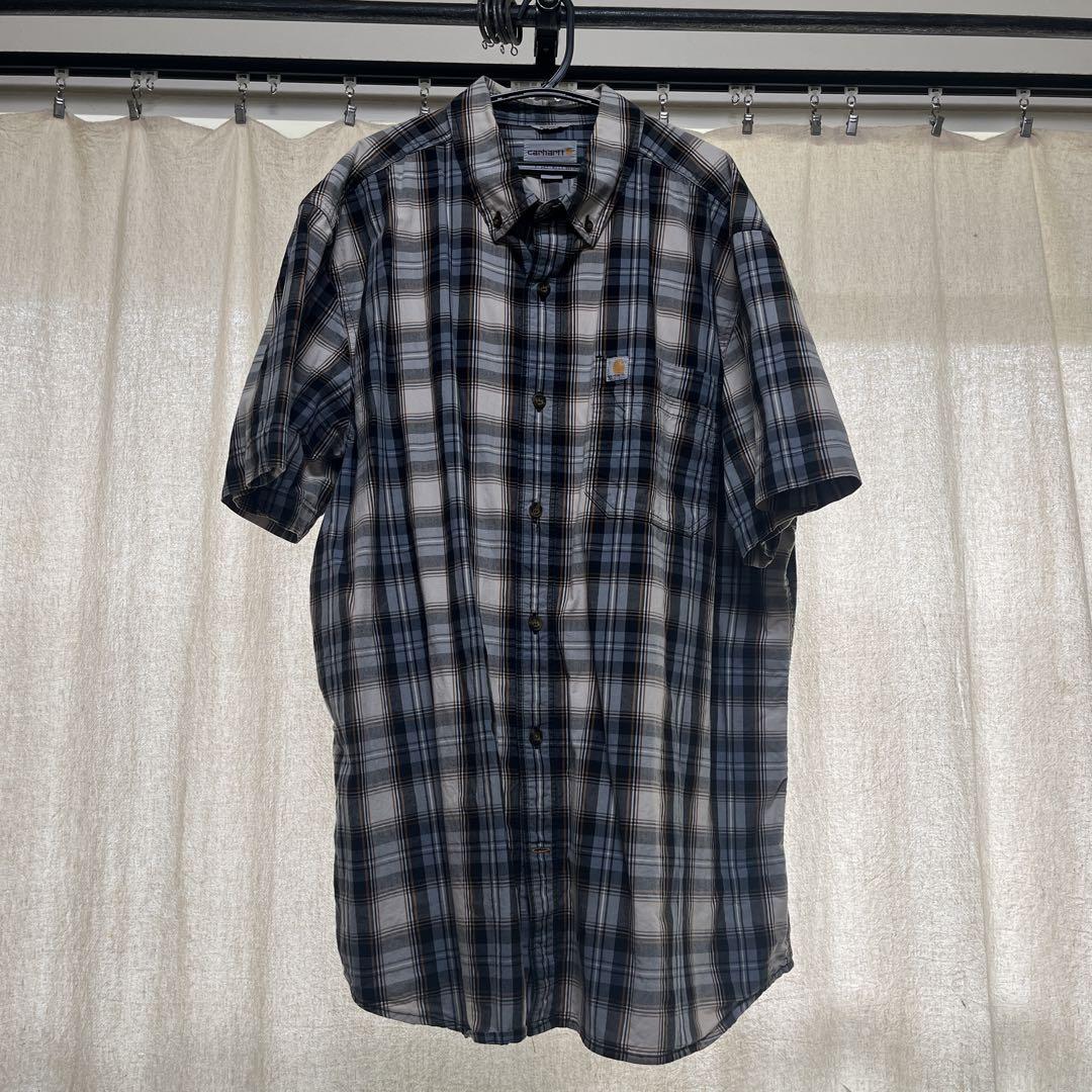 【Carhartt】 used チェックシャツ XL