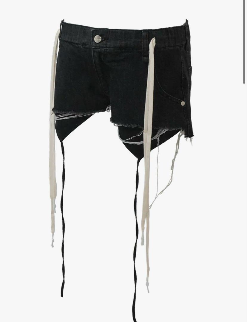 Theredthread S garter denim shorts Sサイズ