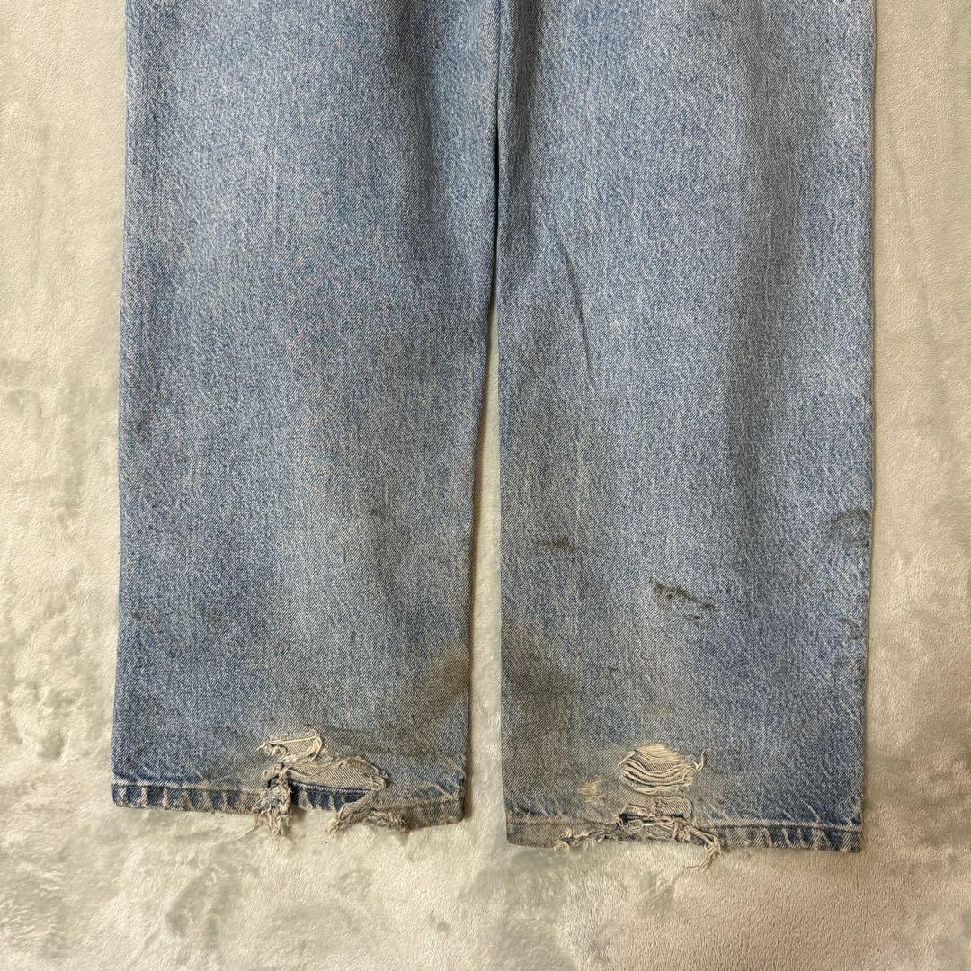 00's Carhartt ダブルニーペインターパンツ デニム 鬼フェード