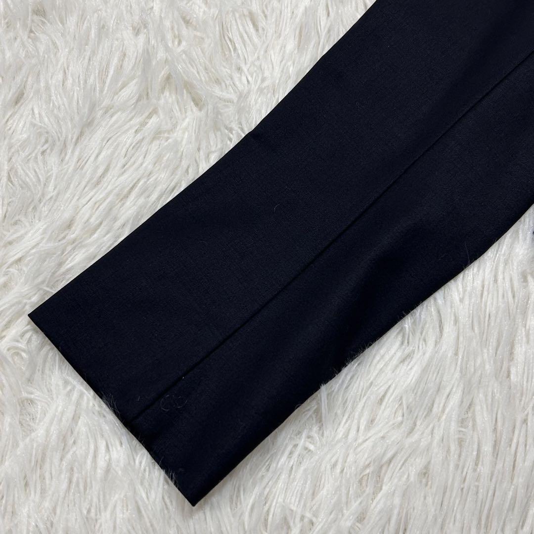 theory luxe ノーカラージャケット ネイビー 40 上品 オフィス