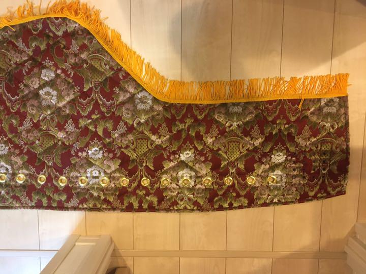 金華山花かごレッド ダッシュマット(グラプロ用) 特注)グランドプロフィア用ダッシュマット金華山 花かごレッド