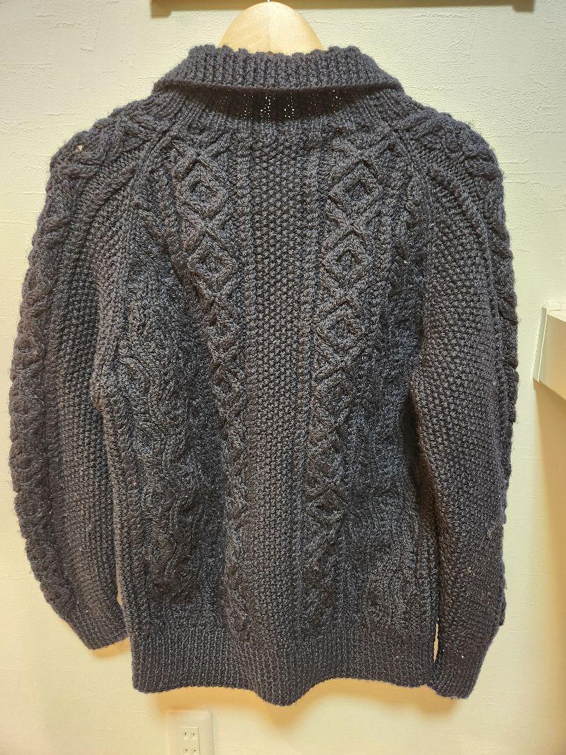 INVERALLAN　インバーアラン　カーディガン 古着　アメカジ　ネイビー