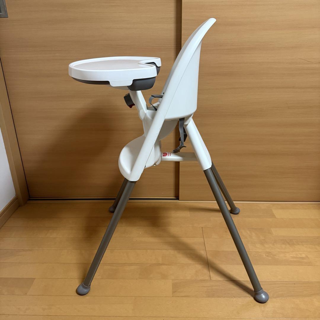 ベビービョルン ハイチェア ホワイト& グレー テーブル ベルト ハーネス