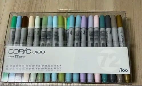 Copic Ciao 72色セット マーカー コピック ぬりえ新品、♥