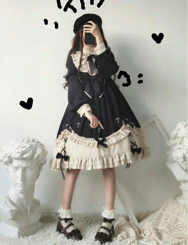 肌触りがいい コスプレ かわいい ガーリー 黒 クロスワンピース 十字架 ゴスロリ コスプレ Slcp Lk 肌触りがいい コスプレ かわいい ガーリー 黒 クロスワンピース 十字架 ゴスロリ コスプレ Slcp Lk
