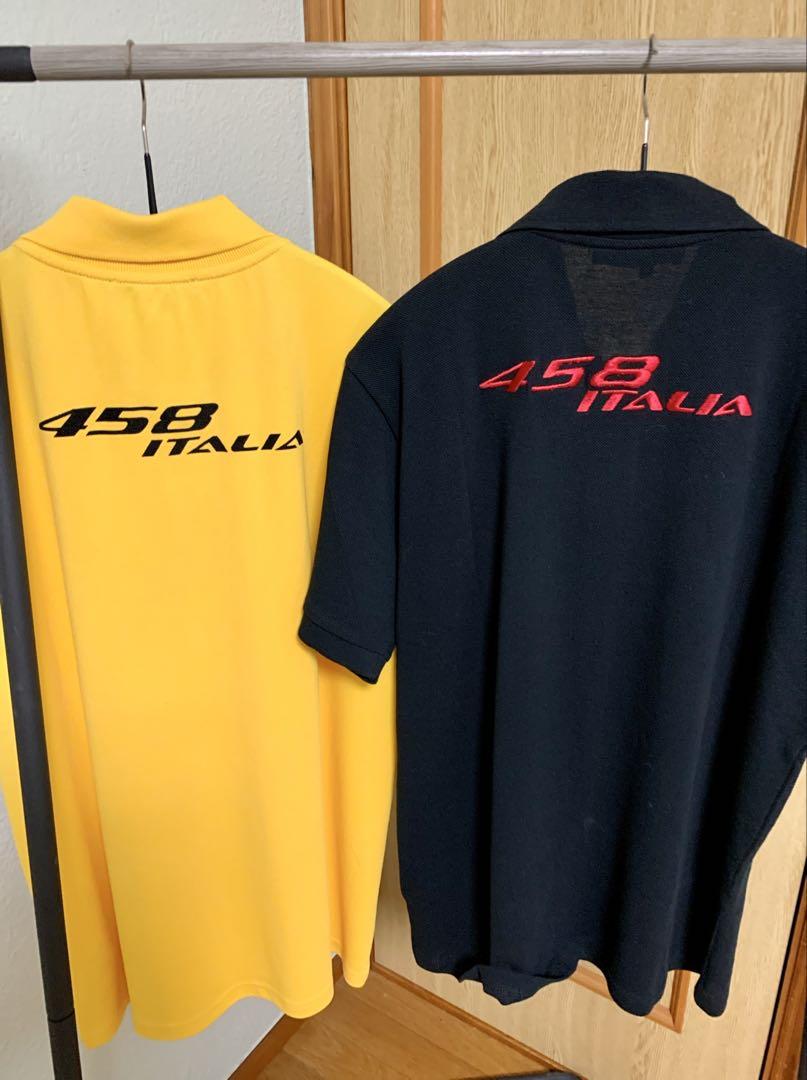 【新品未使用】　フェラーリ　458イタリア　ポロシャツ　ブラック&イエロー