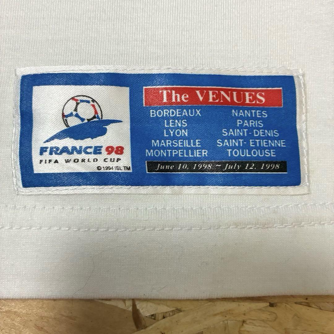 ☆FIFAワールドカップ☆1998☆フランス☆Tシャツ☆XL☆白☆90s