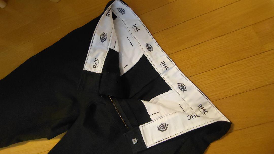 ☆RHC別注☆ロンハーマン×Dickies☆ブラックストレッチワークパンツ☆