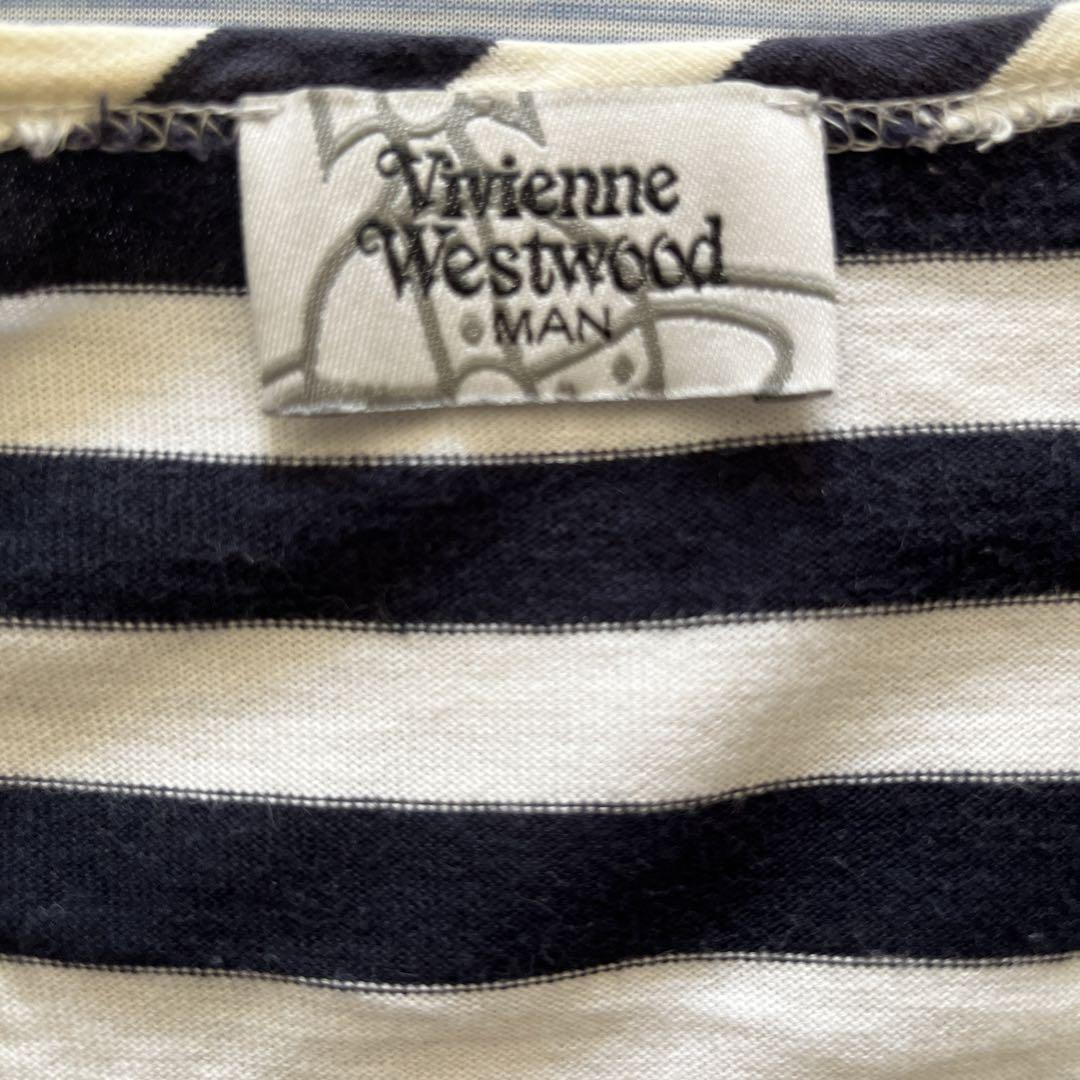 Vivienne Westwood Tシャツ ボーダー スカル - メルカリ