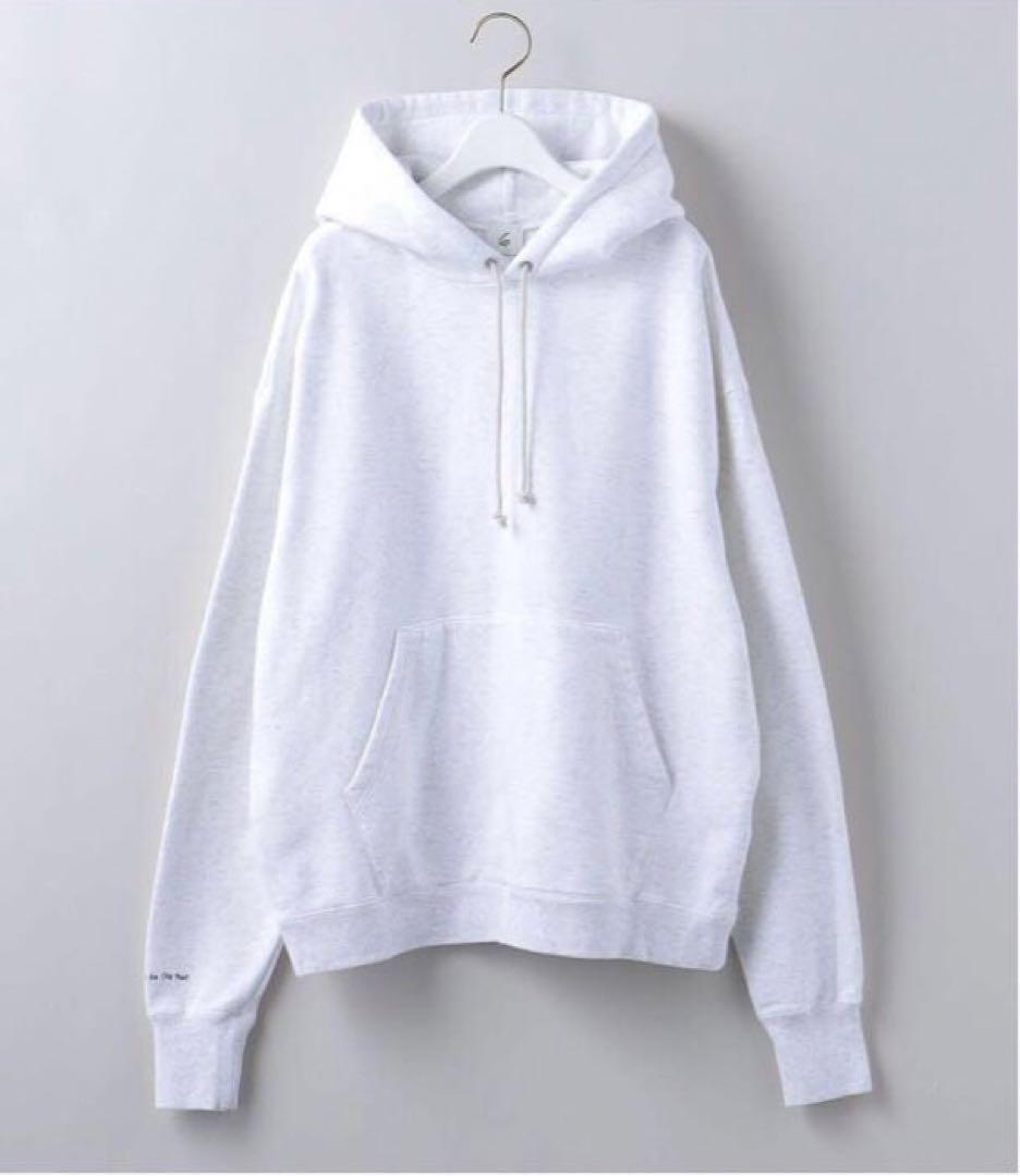 6(ROKU) COTTON HOODIE フーディ ライトグレー
